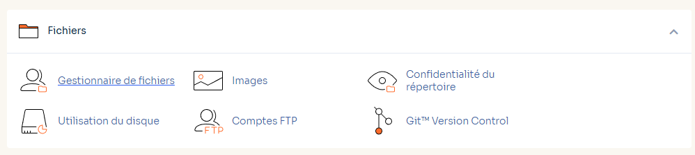 gestionnaire de fichier